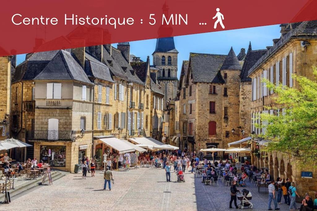 Le Spicy 2 Minutes Centre Historique Parking Apartment Sarlat-la-Caneda Luaran gambar